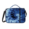 Blue And Black Tie Dye Print Shoulder Strap Bible Bag