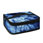 Blue And Black Tie Dye Print Small Lunch Bag