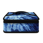 Blue And Black Tie Dye Print Small Lunch Bag