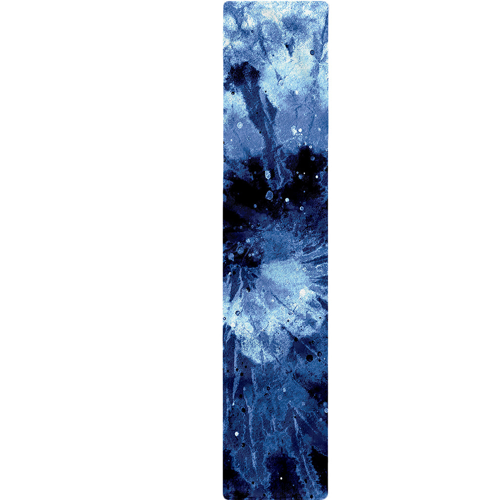 Blue And Black Tie Dye Print Table Runner