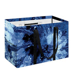 Blue And Black Tie Dye Print Utility Tote Bag