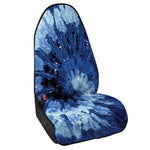 Blue And Black Tie Dye Print Waterproof Car Seat Cover