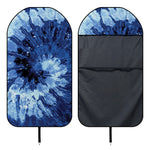 Blue And Black Tie Dye Print Waterproof Car Seat Cover