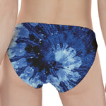 Blue And Black Tie Dye Print Women's Panties