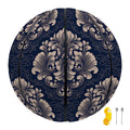 Blue And Brown Damask Pattern Print Basketball