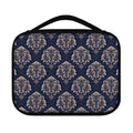 Blue And Brown Damask Pattern Print Classic Bible Case