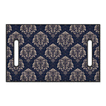 Blue And Brown Damask Pattern Print Golf Cart Seat Cover