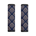 Blue And Brown Damask Pattern Print Handle Covers