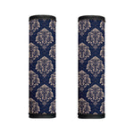 Blue And Brown Damask Pattern Print Handle Covers