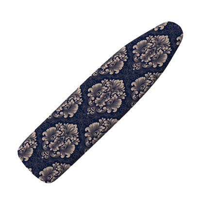 Blue And Brown Damask Pattern Print Ironing Board Cover