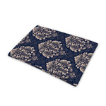 Blue And Brown Damask Pattern Print Pet Cooling Mat Cover