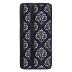 Blue And Brown Damask Pattern Print Refrigerator Handle Covers
