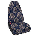 Blue And Brown Damask Pattern Print Waterproof Car Seat Cover