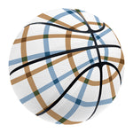 Blue And Brown Tattersall Pattern Print Basketball