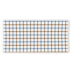 Blue And Brown Tattersall Pattern Print Beach Towel