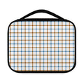 Blue And Brown Tattersall Pattern Print Classic Bible Case