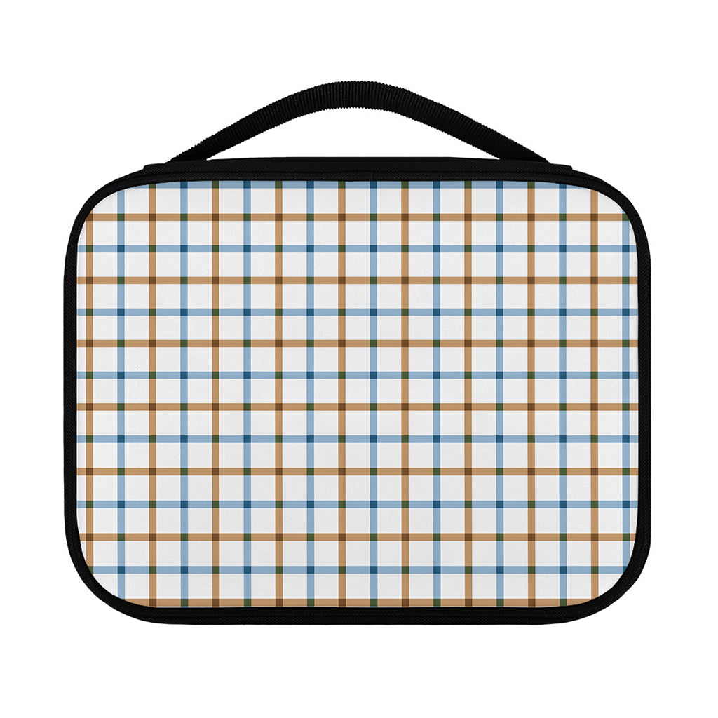 Blue And Brown Tattersall Pattern Print Classic Bible Case