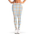 Blue And Brown Tattersall Pattern Print Women's Leggings
