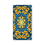 Blue And Gold Bohemian Mandala Print Baby Crib Sheet