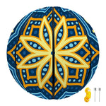 Blue And Gold Bohemian Mandala Print Basketball