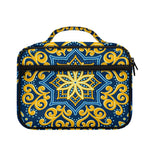 Blue And Gold Bohemian Mandala Print Briefcase Bible Bag