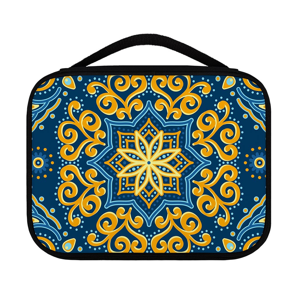Blue And Gold Bohemian Mandala Print Classic Bible Case