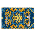 Blue And Gold Bohemian Mandala Print Placemat