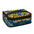 Blue And Gold Bohemian Mandala Print Small Lunch Bag