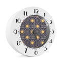 Blue And Gold Celestial Pattern Print Alarm Clock