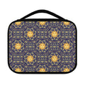 Blue And Gold Celestial Pattern Print Classic Bible Case