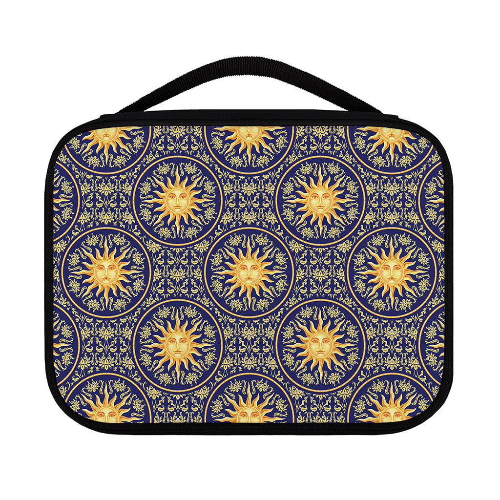 Blue And Gold Celestial Pattern Print Classic Bible Case