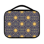 Blue And Gold Celestial Pattern Print Classic Bible Case