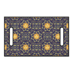 Blue And Gold Celestial Pattern Print Golf Cart Seat Cover