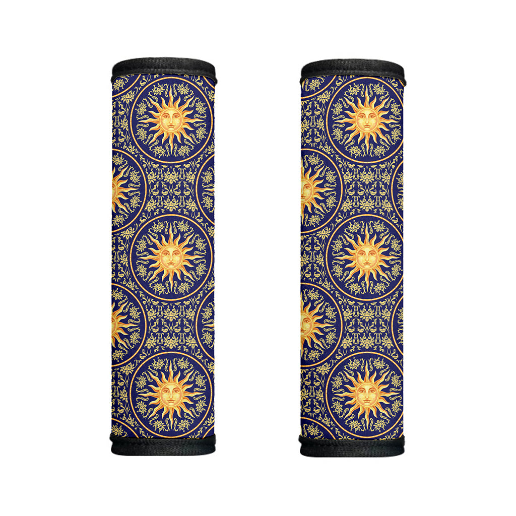 Blue And Gold Celestial Pattern Print Handle Covers