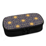 Blue And Gold Celestial Pattern Print Insulin Cooler Travel Case