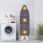 Blue And Gold Celestial Pattern Print Ironing Board Cover