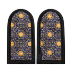 Blue And Gold Celestial Pattern Print Skillet Handle Cover