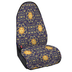 Blue And Gold Celestial Pattern Print Waterproof Car Seat Cover