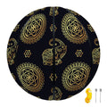 Blue And Gold Tribal Elephant Print Basketball