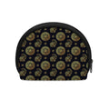 Blue And Gold Tribal Elephant Print Coin Purse