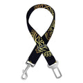 Blue And Gold Tribal Elephant Print Dog Seat Belt