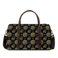 Blue And Gold Tribal Elephant Print Duffel Bag