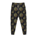 Blue And Gold Tribal Elephant Print Jogger Pants
