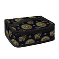 Blue And Gold Tribal Elephant Print Small Lunch Bag