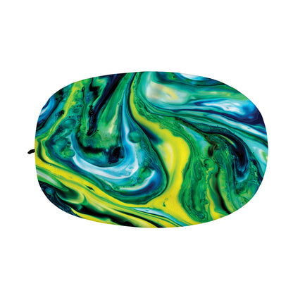 Blue And Green Acid Melt Print Car Side Mirror Covers