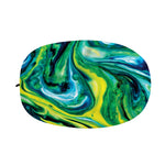 Blue And Green Acid Melt Print Car Side Mirror Covers
