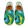 Blue And Green Acid Melt Print Casual Shoes