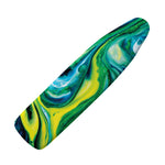 Blue And Green Acid Melt Print Ironing Board Cover