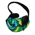 Blue And Green Acid Melt Print Pet Sling Carrier