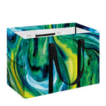 Blue And Green Acid Melt Print Utility Tote Bag